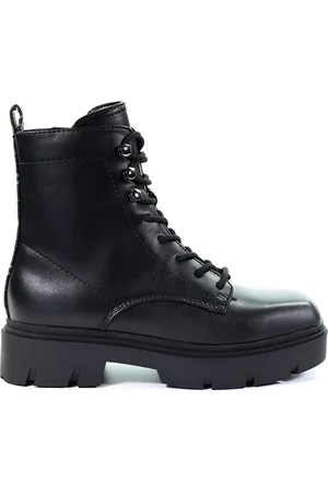 Guess Damskie botki czarne FL8RMY ELE10