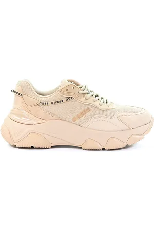 Guess Damskie sneakersy beżowe FL7MIC-LEA12