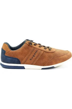 Bugatti Męskie sneakersy koniakowe 324732065000-6300