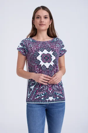 greenpoint Top w kolorze białym z nadrukiem paisley