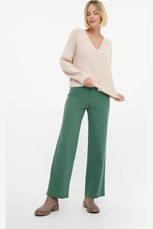 greenpoint Zielone jeansowe spodnie