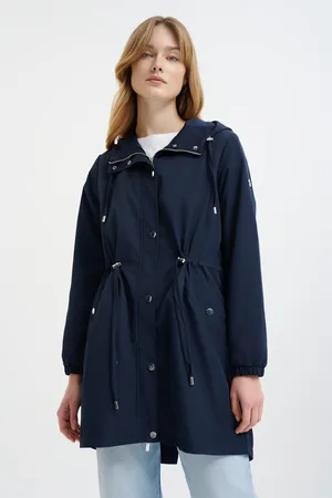 greenpoint Granatowa parka z kapturem