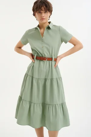 greenpoint Zielona sukienka w stylu casual