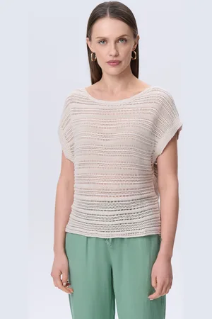 greenpoint Sweter z krótkim rękawem beż