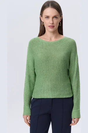 greenpoint Lekki sweter w jasnozielonym kolorze