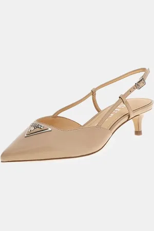 Guess W Skórzane Czółenka Slingbacks Model Jesson