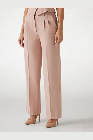 Guess W Spodnie Z Wysokim Stanem Fason Wide Leg