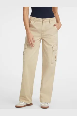 Guess W Damskie Spodnie Fason Cargo Model Chino