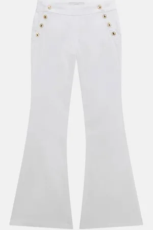 Guess GUESS G Spodnie Z Satyny Fason Flare