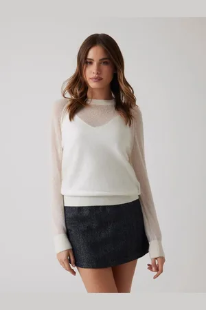 Guess W Sweter Z Domieszką Wełny Alpaki