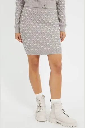 Guess W Swetrowa Mini Spódnica