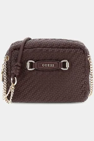 Guess W Tkana Mini Torebka Crossbody Linia Francy