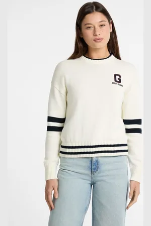 Guess W Sweter Z Naszywanym Logo