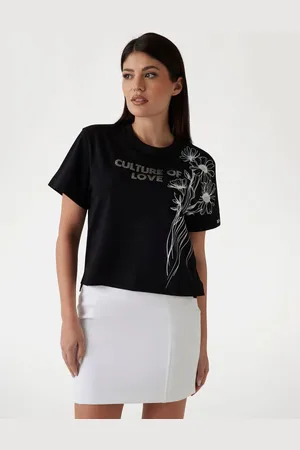 Guess W T-Shirt Z Printem