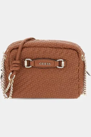 Guess W Tkana Mini Torebka Crossbody Linia Francy