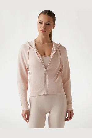 Guess W Prążkowana Bluza Z Kapturem