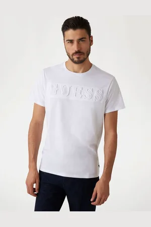 Guess M T-Shirt Z Embosowanym Logo
