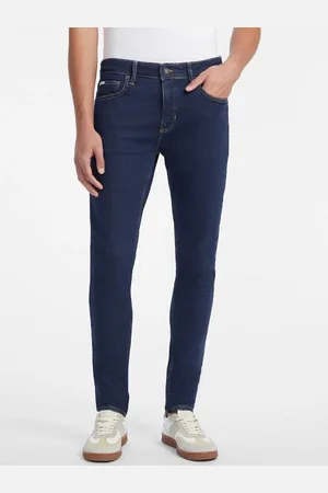 Guess M Denimowe Spodnie Ze Średnim Stanem Fason Skinny Model G12