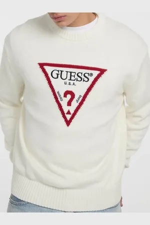 Guess M Sweter Z Dużym Trójkątem Iconic