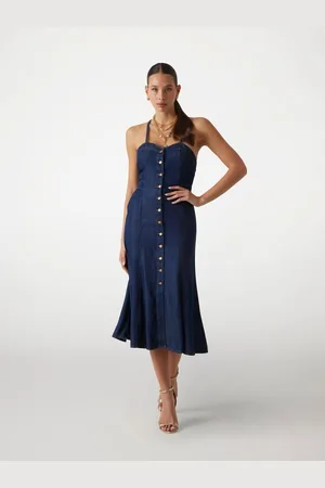 Guess W Denimowa Sukienka Midi