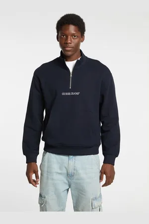 Guess M Bluza Z Logo I Pół Suwakiem