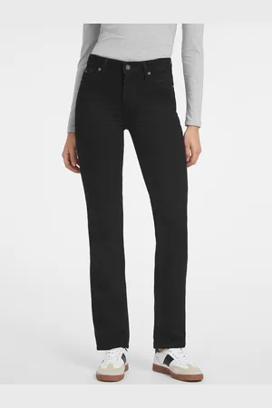 Guess W Damskie Denimowe Spodnie Ze Średnim Stanem Fason Straight Model G08
