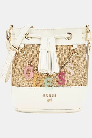 Guess GUESS G Słomkowa Mini Torebka Worek