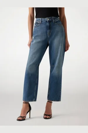 Guess W Denimowe Spodnie Fason Barrel