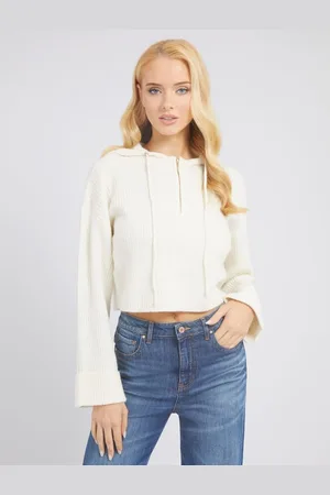 Guess W Sweter Z Kapturem I Suwakiem