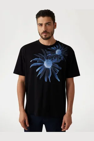 Guess M T-Shirt Z Logo I Kwiatowym Printem