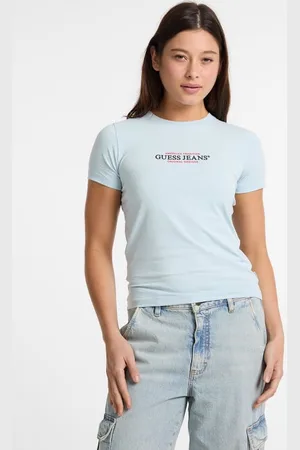 Guess W T-Shirt American Tradition Fason Slim