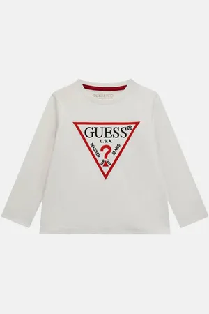 Guess GUESS B T-Shirt Z Trójkątnym Logo