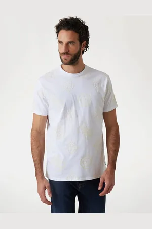 Guess M T-Shirt Z Motywem Peony