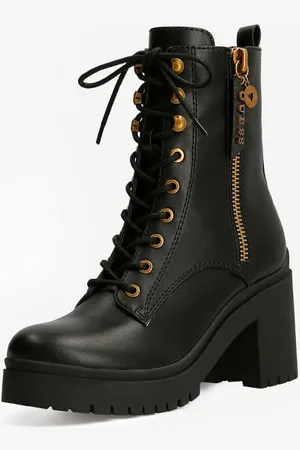 Guess W Botki Typu Combat Z Logo Model Cabra