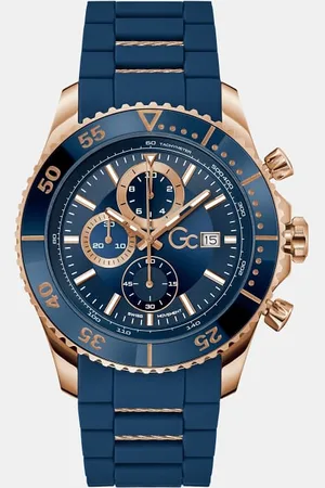 Guess GUESS M Wielofunkcyjny Kwarcowy Zegarek Gc Silikonowym Pasku