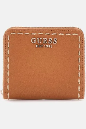 Guess W Mini Portfel Z Przeszyciami Linia Nastra