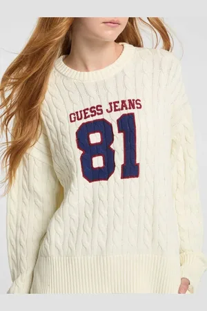 Guess W Sweter 81 O Splocie Warkoczowym