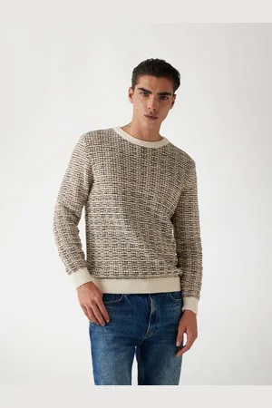 Guess M Teksturowany Sweter Z Dzianiny