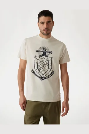 Guess M T-Shirt Z Printem Logo