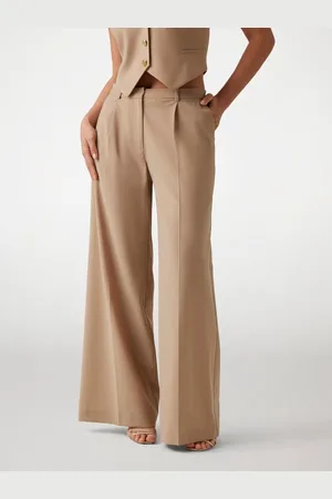 Guess GUESS W Spodnie Marciano Z Domieszką Wełny
