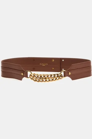 Guess GUESS W Skórzany Pasek Marciano Z Łańcuszkiem
