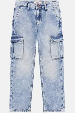 Guess GUESS B Denimowe Spodnie Fason Cargo