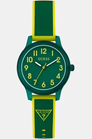 Guess GUESS M Zegarek Analogowy Z Na Silikonowym Pasku Z Trójkątem