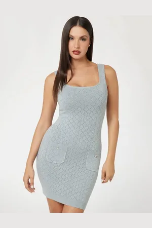 Guess W Swetrowa Mini Sukienka Fason Bodycon