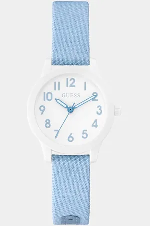 Guess GUESS W Zegarek Analogowy Z Denimowym Paskiem