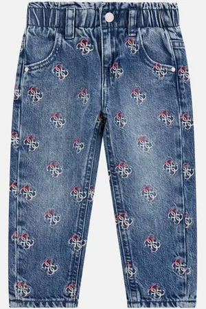 Guess GUESS G Denimowe Spodnie Z Haftem