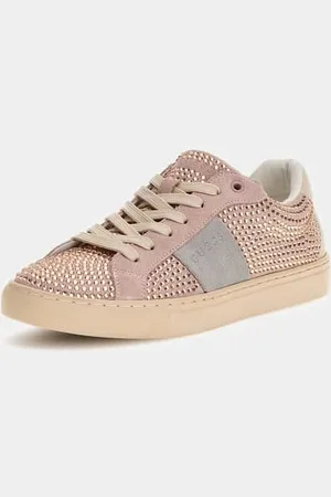 Guess W Skórzane Sneakersy Linia Toda