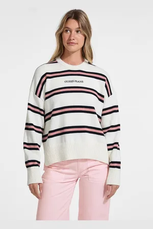 Guess W Sweter Z Logo W Paski