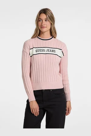 Guess W Prążkowany Sweter
