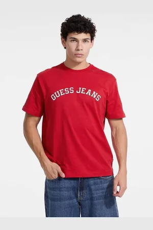 Guess M Uniwersytecki T-Shirt Z Okrągłym Dekoltem